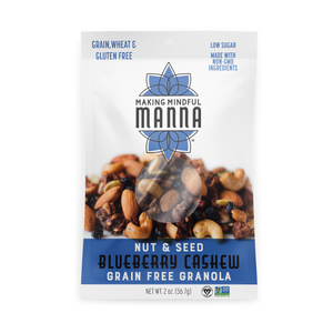 
                  
                    Load image into Gallery viewer, Nut &amp;amp; Seed Blueberry Cashew Grain Free Granola 2 oz.
                  
                