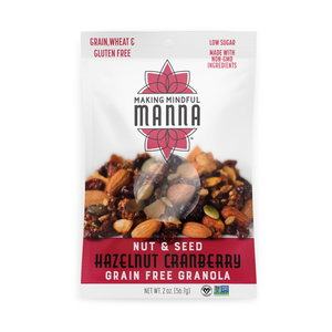 
                  
                    Load image into Gallery viewer, Nut &amp;amp; Seed Hazelnut Cranberry Grain Free Granola 2 oz.
                  
                